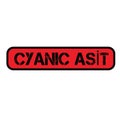 Cyanic acid stamp in turkish