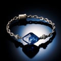 Cyanotype Diamond Bracelet: A Stunning Fusion Of Blue Sapphire And Diamonds