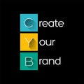 CYB - Create Your Brand acronym, business concept background