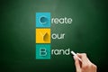 CYB - Create Your Brand acronym, business concept Royalty Free Stock Photo