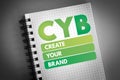 CYB - Create Your Brand acronym