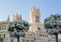 Cybele palace on Cibeles square, Madrid, Spain