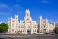 Cybele palace on Cibeles square in Madrid, Spain