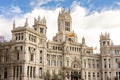 Cybele palace on Cibeles square in Madrid, Spain Royalty Free Stock Photo