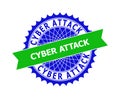 CYBER ATTACK Bicolor Clean Rosette Template for Watermarks