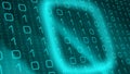 Cyber attack threats, artificial intelligence machine learning problems Royalty Free Stock Photo