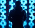 A cyber attacker infiltrates the financial system, stealing digital currency and information.