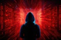 Cyber attacks abstract background with virtual hacks Royalty Free Stock Photo