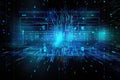 Cyber attacks abstract background with virtual hacks Royalty Free Stock Photo