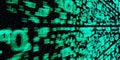 Cyber background with numbers zero and one. Binary codes backdrop. Royalty Free Stock Photo
