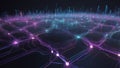 Cyber big data flow. Blockchain data fields. Royalty Free Stock Photo