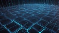 Cyber big data flow. Blockchain data fields. Royalty Free Stock Photo