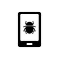 Cyber bug icon Royalty Free Stock Photo