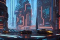 The Cyber City: A Futuristic Landscape of Digital Wonders with Generative AI