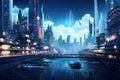 Cyber city. Generate Ai