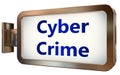 Cyber Crime on billboard background