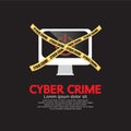 Cyber Crime Concept.