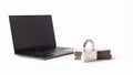 Internet cyber security concept. Ransomware, Malware, Encrypt and Hacking Royalty Free Stock Photo