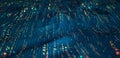 Cyber data stream. Digital neural networks Royalty Free Stock Photo
