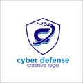 Cyber defense creative exclusive logo