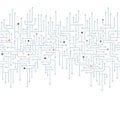 Electronic circuit seamless border.