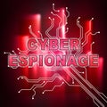 Cyber Espionage Criminal Cyber Attack 2d Illustration