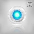 Cyber eye abstract vector Royalty Free Stock Photo