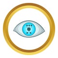 Cyber eye icon Royalty Free Stock Photo