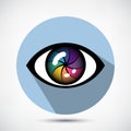 Cyber Eye Icon Royalty Free Stock Photo