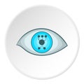 Cyber eyes icon, cartoon style Royalty Free Stock Photo