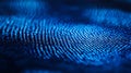 Cyber Footprint Analysis Digital Investigator Tracing Data on Abstract Blue Background