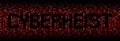 Cyber Heist text on hex code illustration Royalty Free Stock Photo