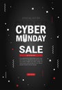 Cyber Monday background design. EPS 10 vector illustration Royalty Free Stock Photo