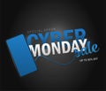 Cyber Monday background design. EPS 10 vector illustration Royalty Free Stock Photo