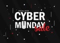 Cyber Monday background design. EPS 10 vector illustration Royalty Free Stock Photo