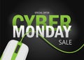 Cyber Monday background design. EPS 10 vector illustration Royalty Free Stock Photo