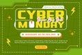 Cyber Monday Background design template is easy to customize