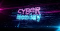 Cyber Monday abstract 3d illustration