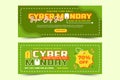 Cyber Monday cover banner design template is easy to customize