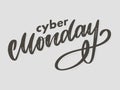 Cyber monday letter. Cyber monday sale banner vector. Cyber monday banner design. Technology background. Concept event advertising