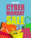 Cyber monday poster. Sale