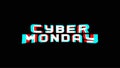 Cyber Monday RGB channel glitchy banner