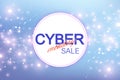 Cyber Monday Sale background. Promotional banner design. Graphic abstract background communication. Label Cyber Monday Royalty Free Stock Photo