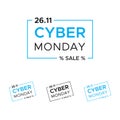 Cyber Monday Sale background textue Royalty Free Stock Photo