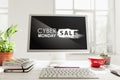 Cyber monday sale concept Royalty Free Stock Photo