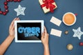 Cyber monday sale concept Royalty Free Stock Photo
