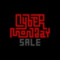 Cyber Monday Sale Lettering