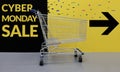 Cyber Monday with Sale Promotional Concept. Shopping Lifestyle.