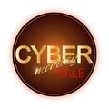 Cyber Monday Sale sign template. Promotional banner design. Royalty Free Stock Photo