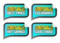 Cyber monday sale stickers - best price, clearance, hot savings, good choice